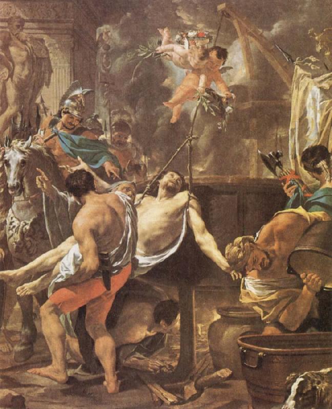 Brun, Charles Le The Martyrdom of St John the Evangelisth at the Porta Latina Germany oil painting art